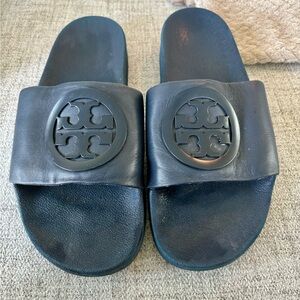 Tory Burch Sport Slide Sandals Size 10 NAVY Blue Women’s